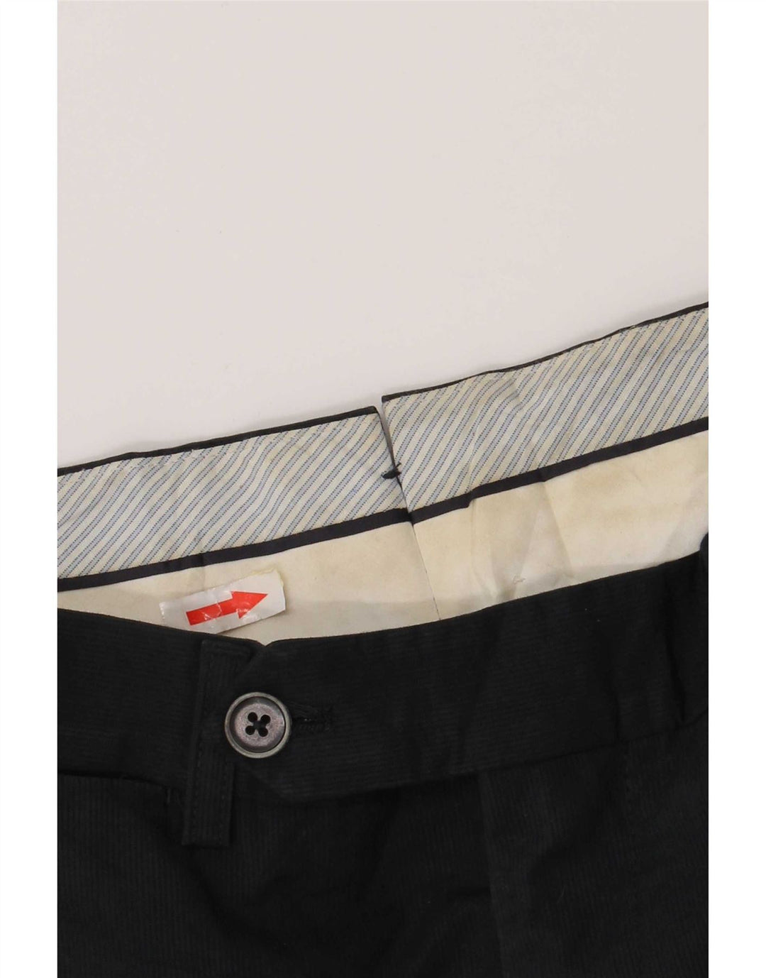 Pantaloni chino regolari da uomo Massimo Dutti medio W31 L29 cotone blu navy