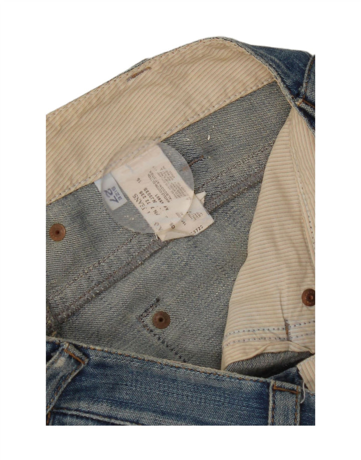 Jeans dritti da donna Armani W27 L31 cotone blu