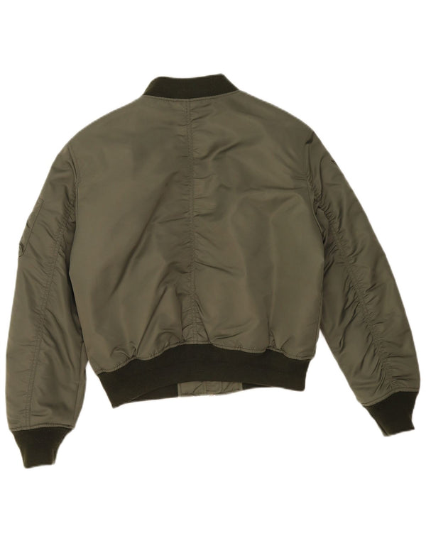 Giacca da volo oversize da donna MA-1 Superdry UK 10 Small Khaki Colorblock