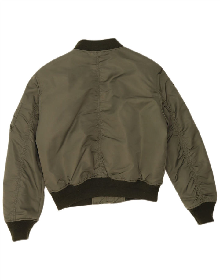 Giacca da volo oversize da donna MA-1 Superdry UK 10 Small Khaki Colorblock