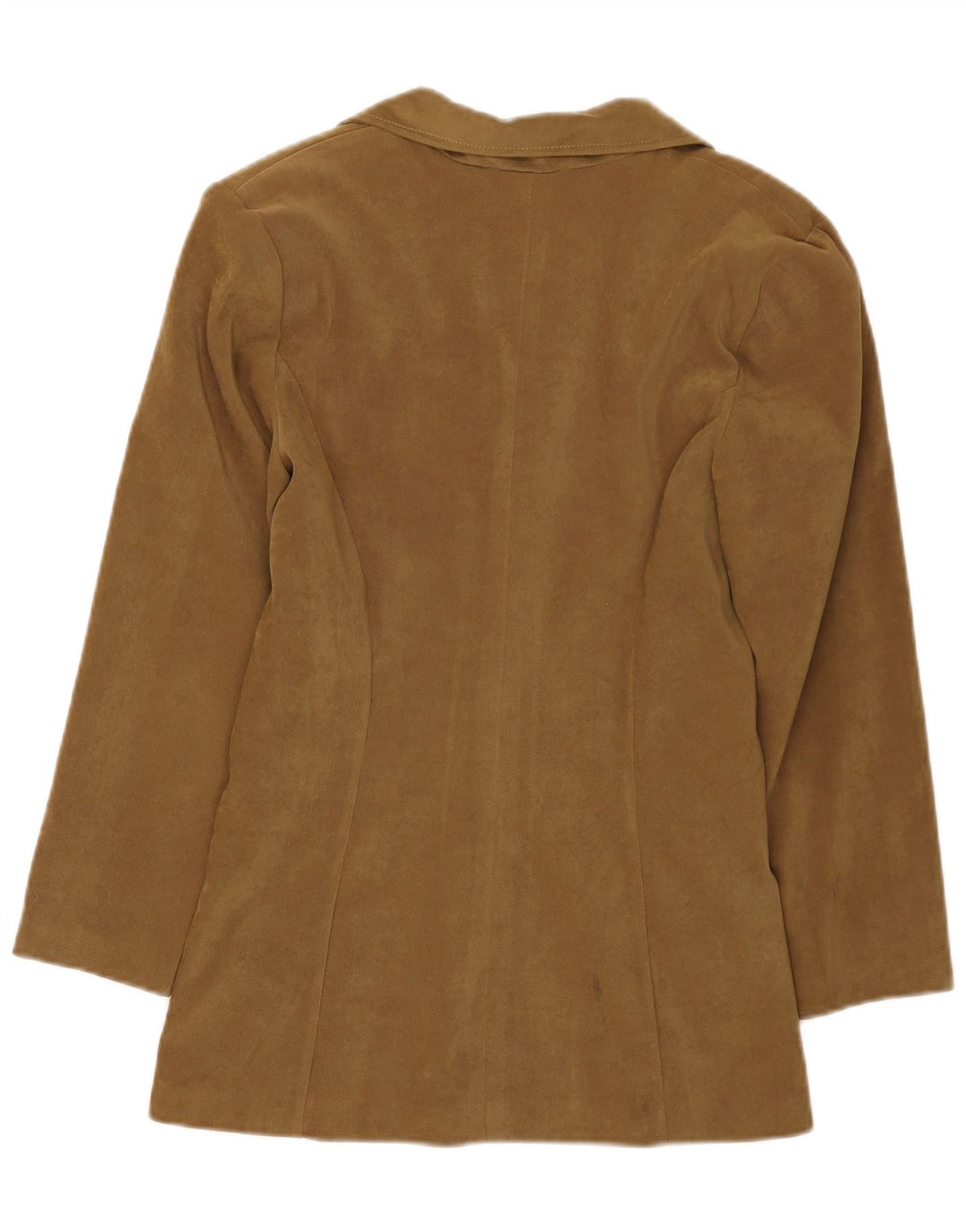 Giacca blazer vintage da donna a 4 bottoni UK 10 piccola kaki