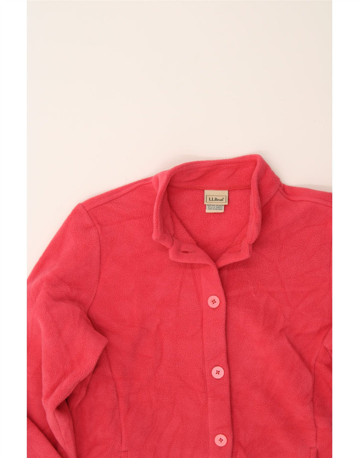 L.L.BEAN Womens Fleece Jacket UK 10 Small Pink Polyester Vintage L.L.Bean and Second-Hand L.L.Bean from Messina Hembry 