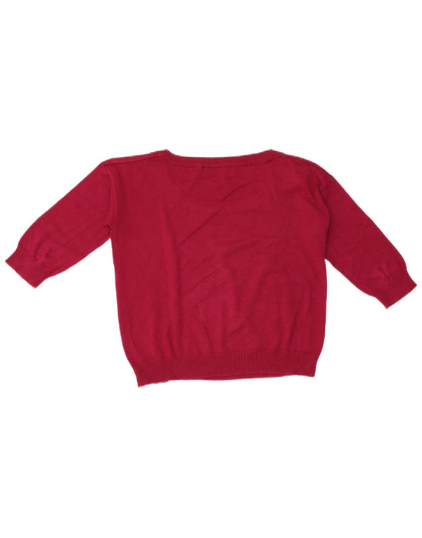 Maglione da donna con scollo a barca corto Best Company UK 14 rosso medio