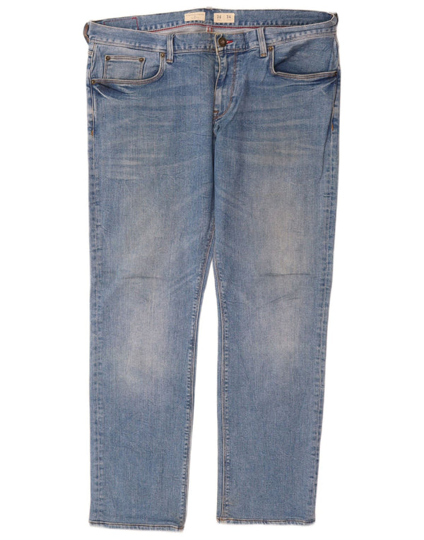 Tommy Hilfiger Uomo Bleecker Slim Jeans W36 L30 Cotone Blu