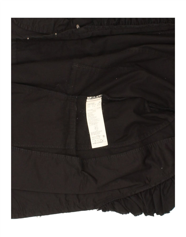 BENETTON Womens Blazer Jacket IT 42 Medium Black Cotton Vintage Benetton and Second-Hand Benetton from Messina Hembry 