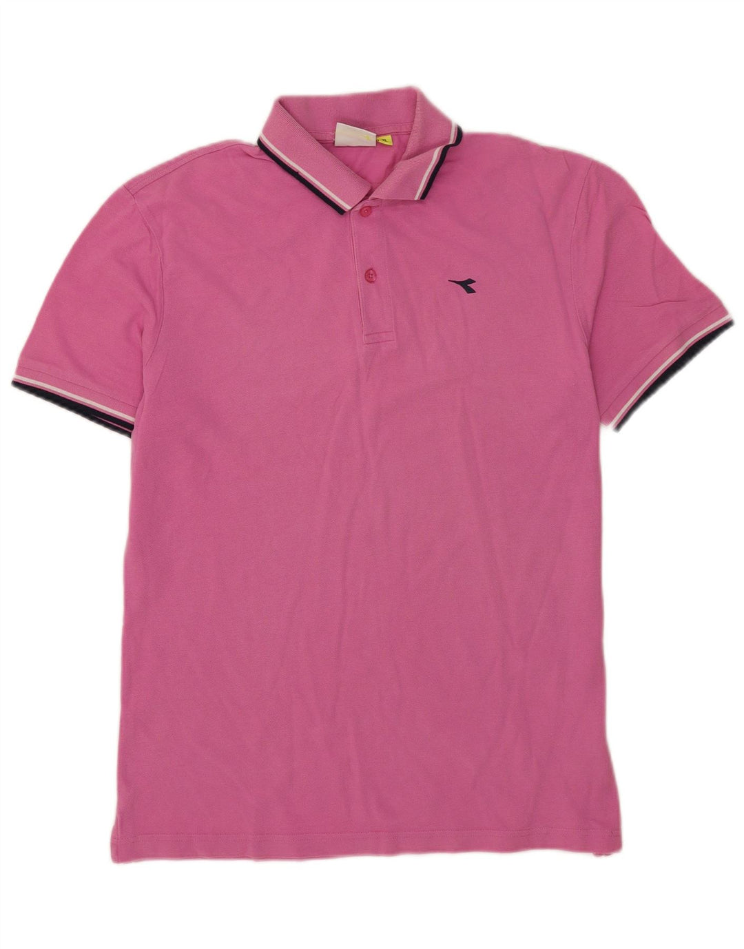Polo Diadora Uomo XL Rosa a Righe