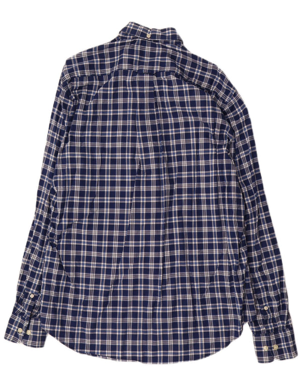 Gant Camicia da uomo Madison Regular Fit, grande, in cotone a quadri blu navy