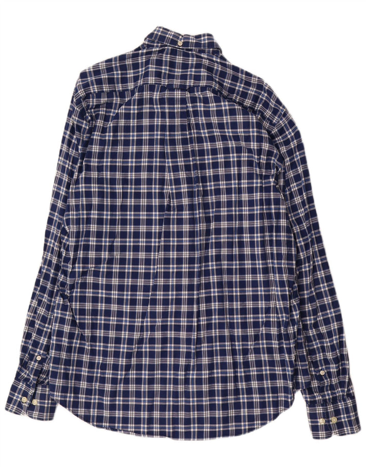 Gant Camicia da uomo Madison Regular Fit, grande, in cotone a quadri blu navy