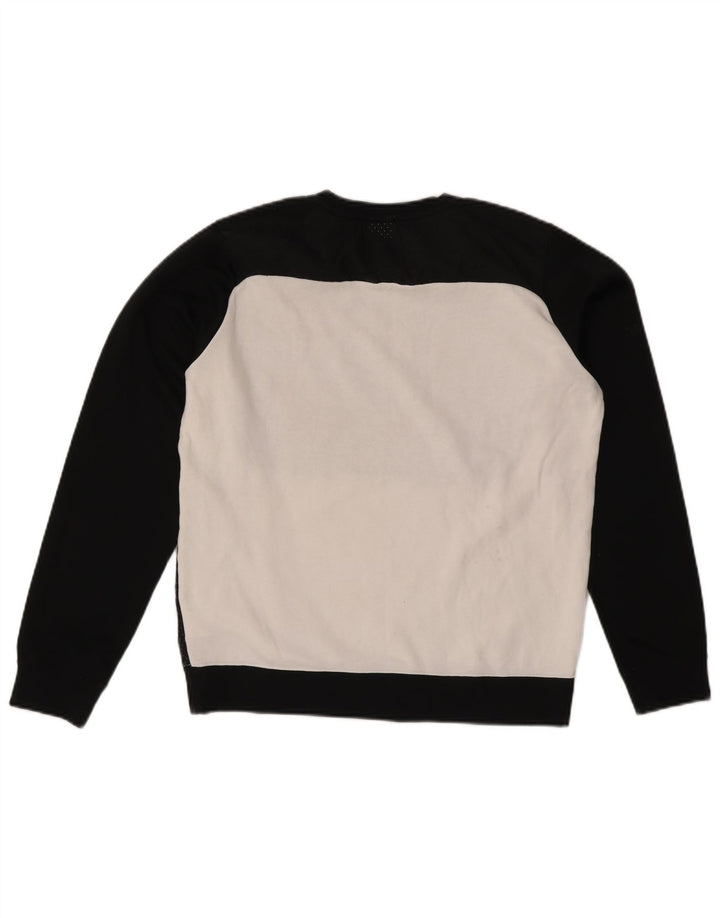 Felpa grafica da uomo Nike Felpa in cotone color block medio nero
