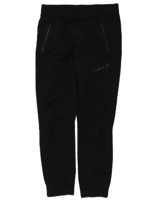 Pantaloni da tuta con grafica Nike da donna Pantaloni da jogging UK 14 Large Nero Poliestere