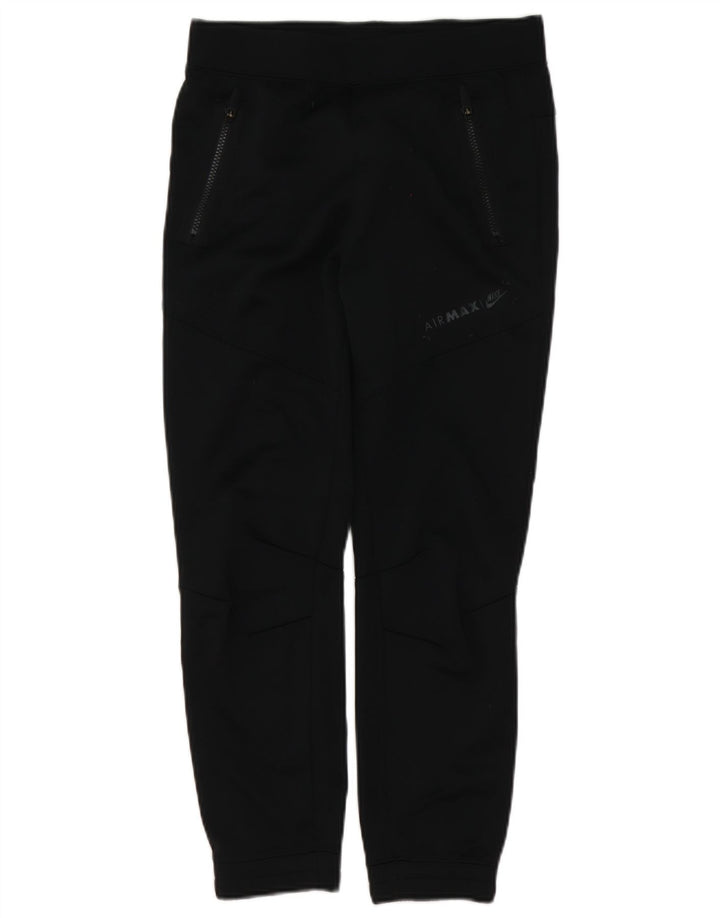 Pantaloni da tuta con grafica Nike da donna Pantaloni da jogging UK 14 Large Nero Poliestere