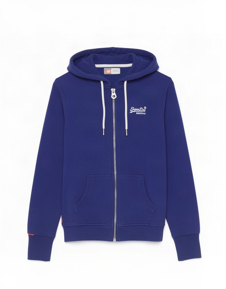 Felpa con cappuccio e zip da donna Superdry UK 8 Small Blu