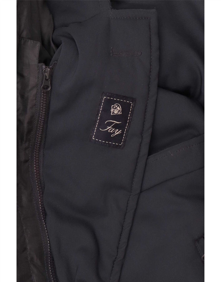 Cappotto da uomo Fay UK 38 medio blu navy