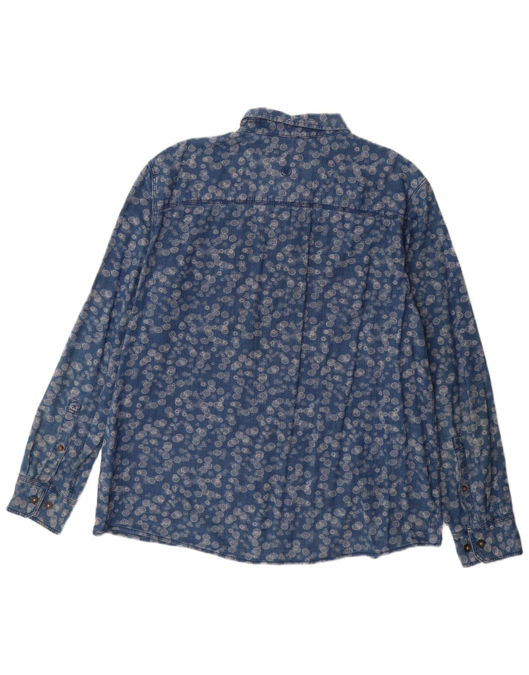Camicia da uomo Fat Face 2XL Cotone floreale blu