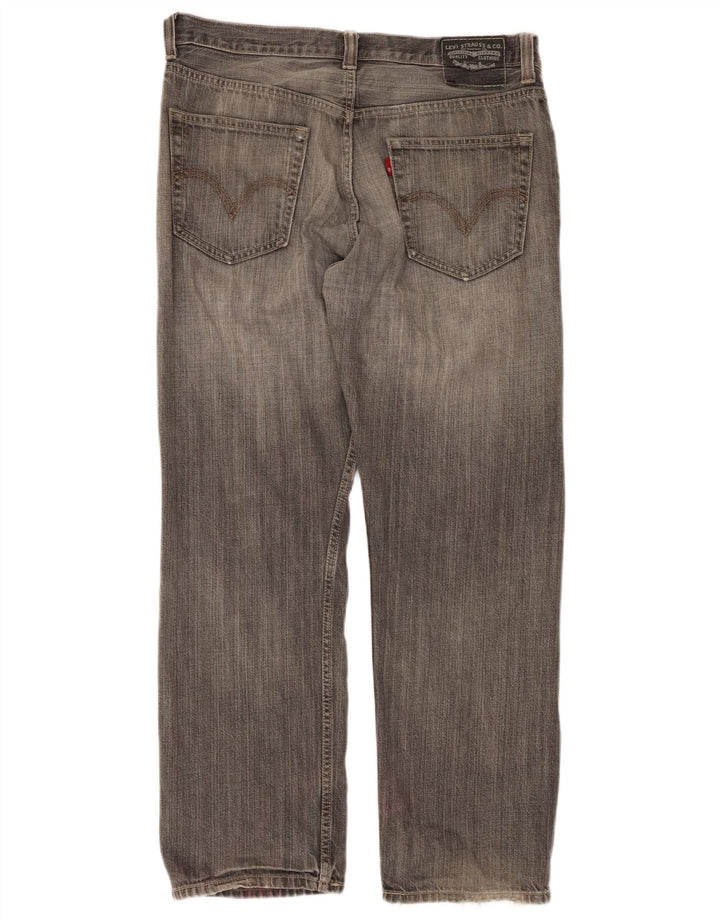 LEVI'S Jeans dritti da uomo 505 W33 L30 Cotone grigio