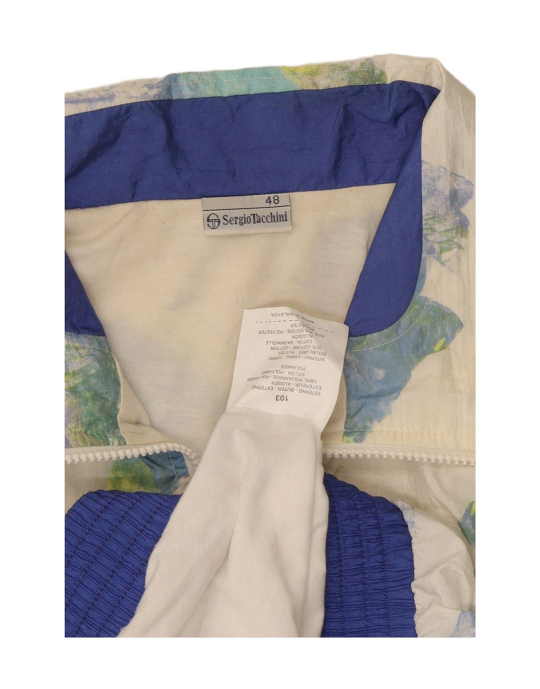 SERGIO TACCHINI Giacca da tuta oversize da donna IT 48 XL Bianca