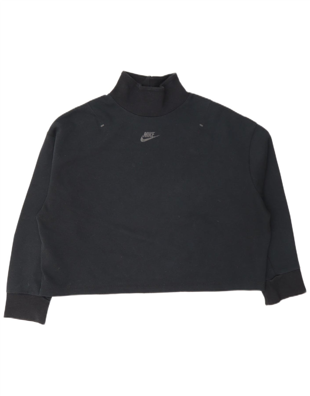 Felpa corta oversize da donna Nike UK 10 piccola blu navy