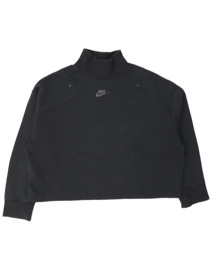Felpa corta oversize da donna Nike UK 10 piccola blu navy