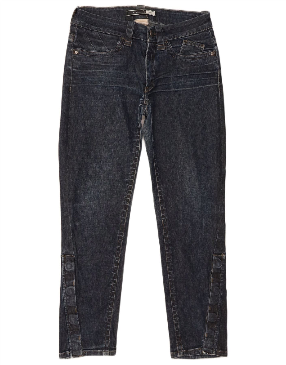 Jeans slim da donna Sportmax W28 L26 cotone blu