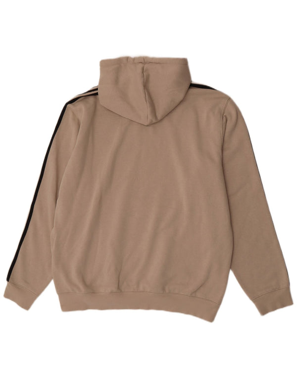 Felpa con cappuccio da uomo Adidas XL in cotone beige