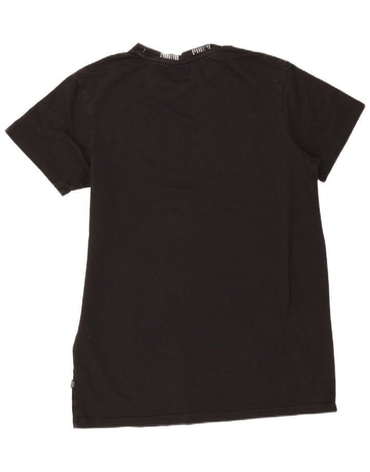 T-shirt grafica da uomo Puma Top in cotone nero medio