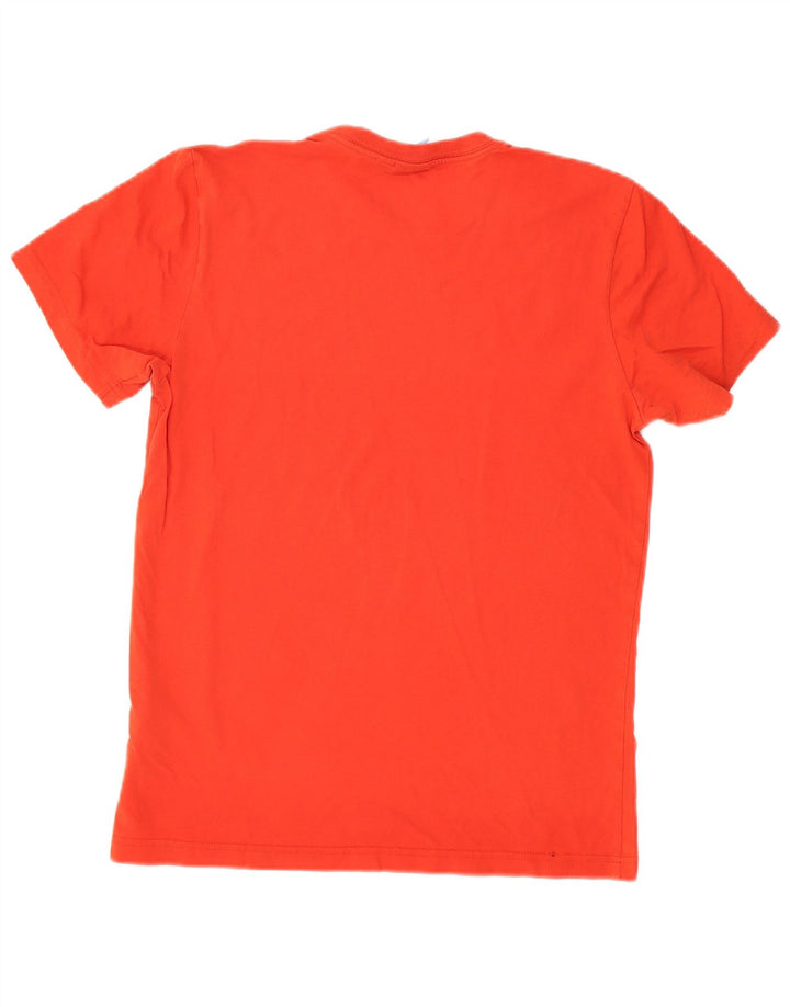 T-shirt grafica da uomo Adidas Top in cotone rosso medio