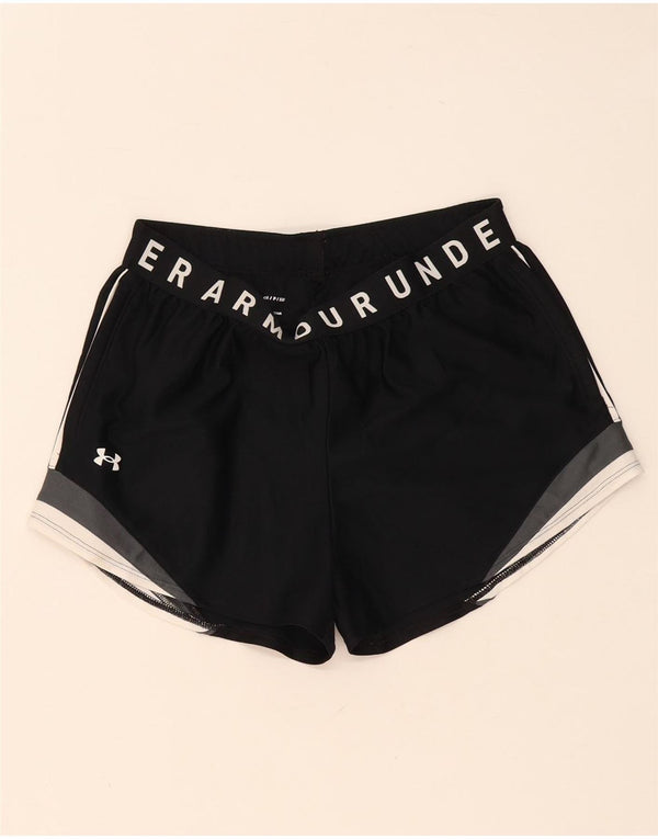 Pantaloncini sportivi Under Armour da donna Heat Gear UK 10 Small Black Colourblock