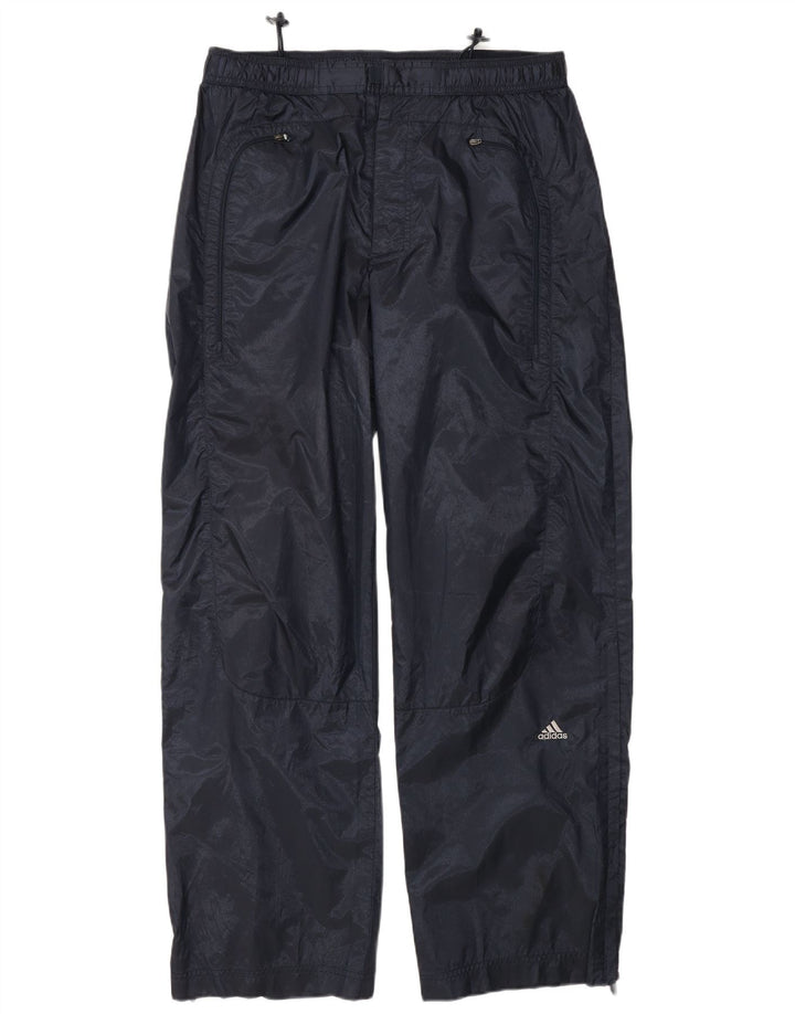 Pantaloni impermeabili Adidas da uomo medi in poliestere blu navy