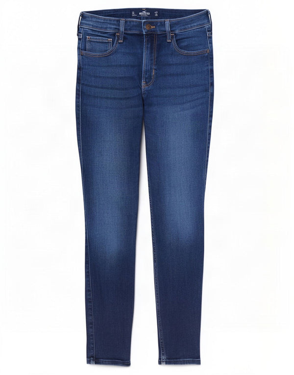 Jeans Hollister da donna super skinny a vita alta US 5 piccoli W27 L26 blu