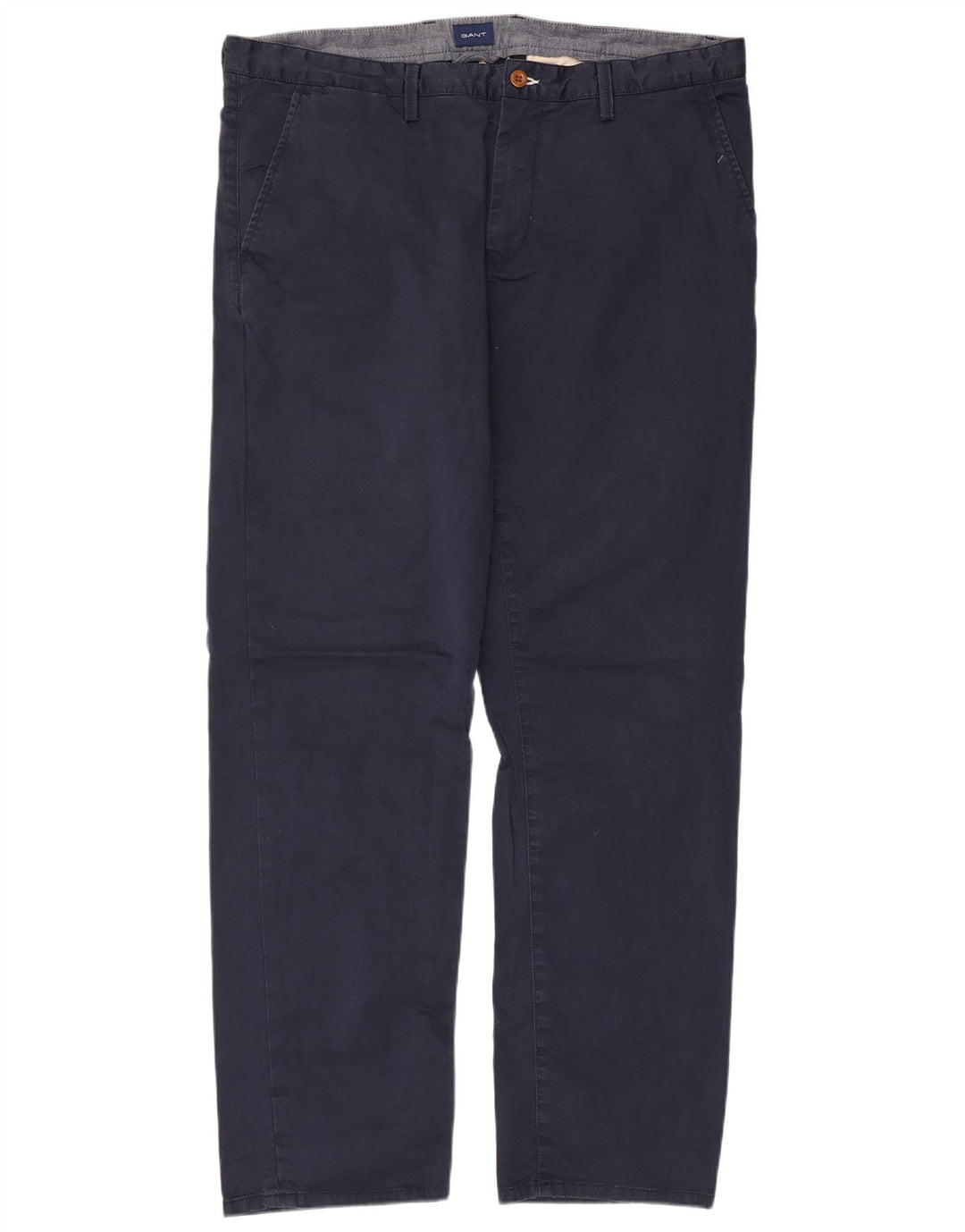 Pantaloni chino dritti da uomo GANT W40 L34 cotone blu navy