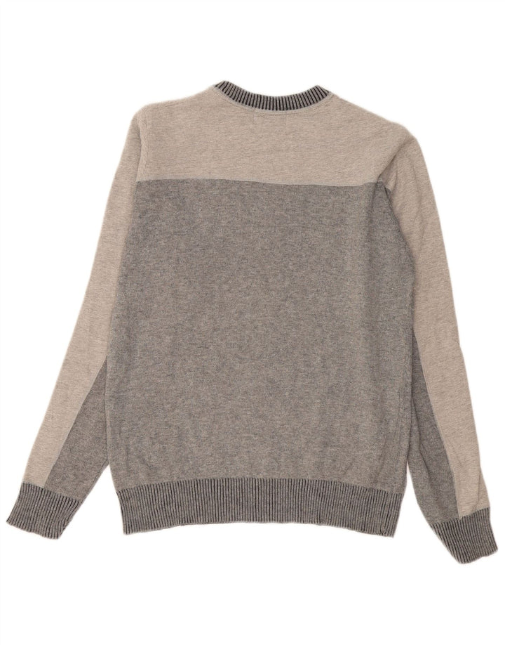 Maglione maglione girocollo da uomo Sergio Tacchini color grigio medio