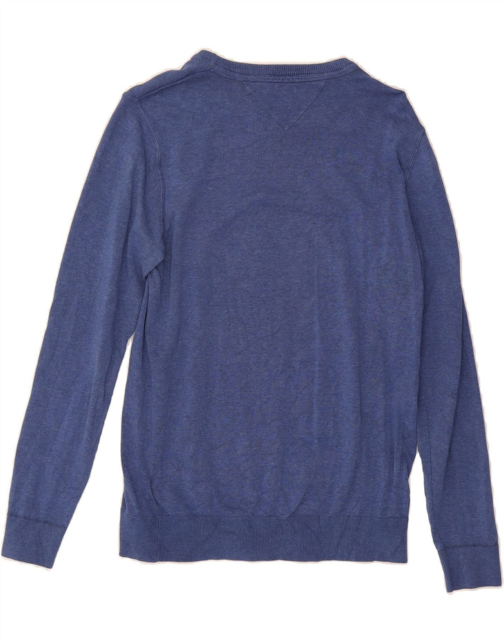 TOMMY HILFIGER Mens Sweatshirt Jumper Medium Blue Vintage Tommy Hilfiger and Second-Hand Tommy Hilfiger from Messina Hembry 