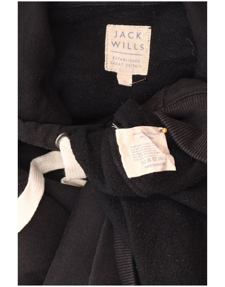 Maglione con cappuccio da uomo Jack Wills grande in cotone nero