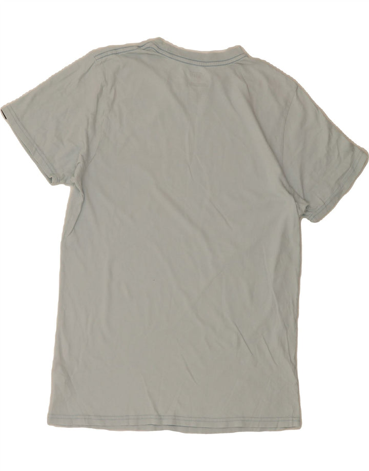 VANS Mens Slim Fit Graphic T-Shirt Top Medium Blue Cotton Vintage Vans and Second-Hand Vans from Messina Hembry 
