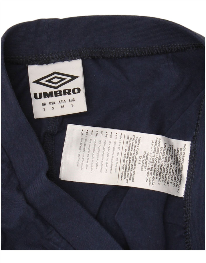 Leggings grafici da donna UMBRO UK 10 piccoli cotone blu navy