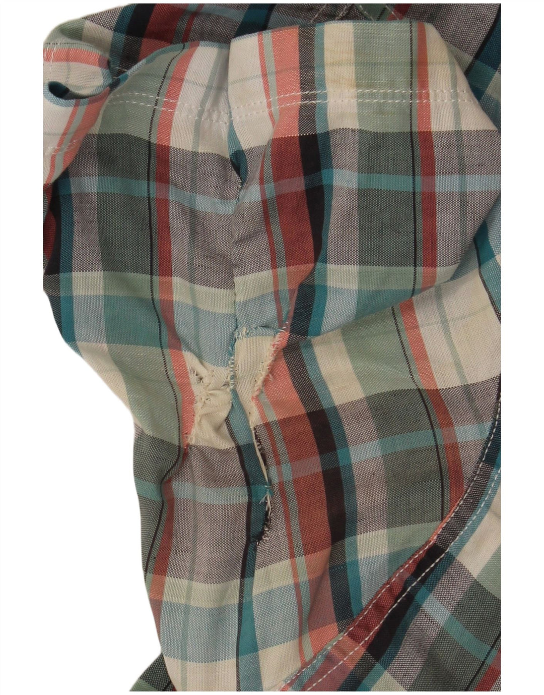 TIMBERLAND Camicia a maniche corte slim fit da uomo XL in cotone a quadri multicolore