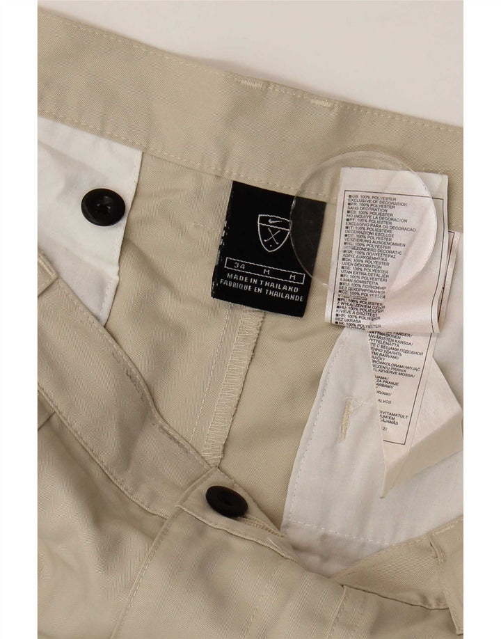 Pantaloncini chino da uomo Nike W34 Large Beige Poliestere