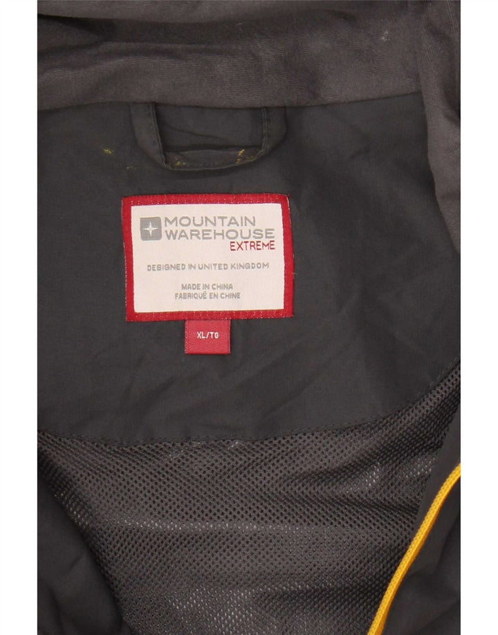 Giacca a vento con cappuccio da uomo Mountain Warehouse UK 42 XL Poliestere grigio