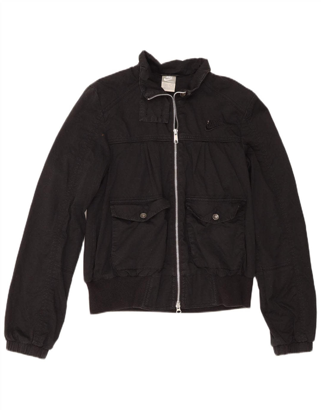 Giacca bomber da donna Nike UK 10/12 cotone nero medio