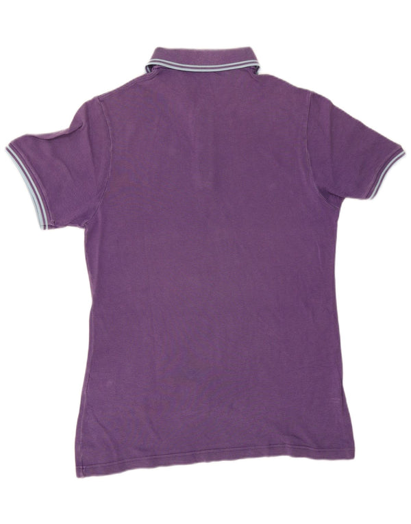 Polo da uomo FRED PERRY in cotone a righe viola medio