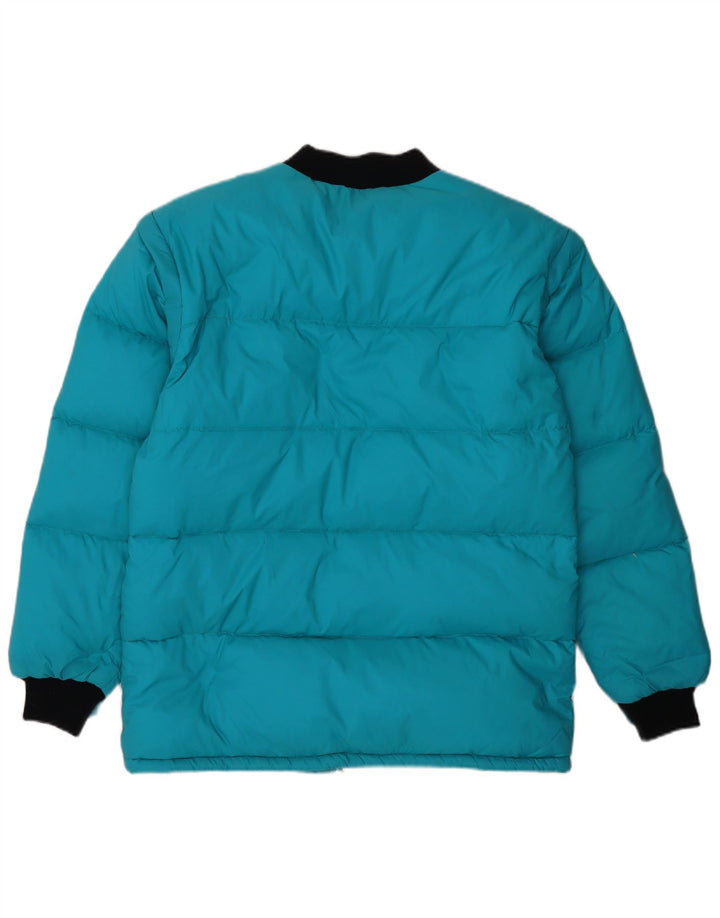Giacca imbottita vintage da uomo IT 50 Large Blu in poliammide
