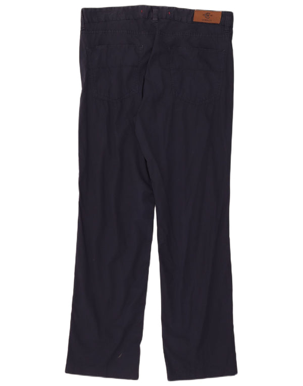 Pantaloni casual dritti da donna Cerruti 1881 W36 L30 Blu Navy