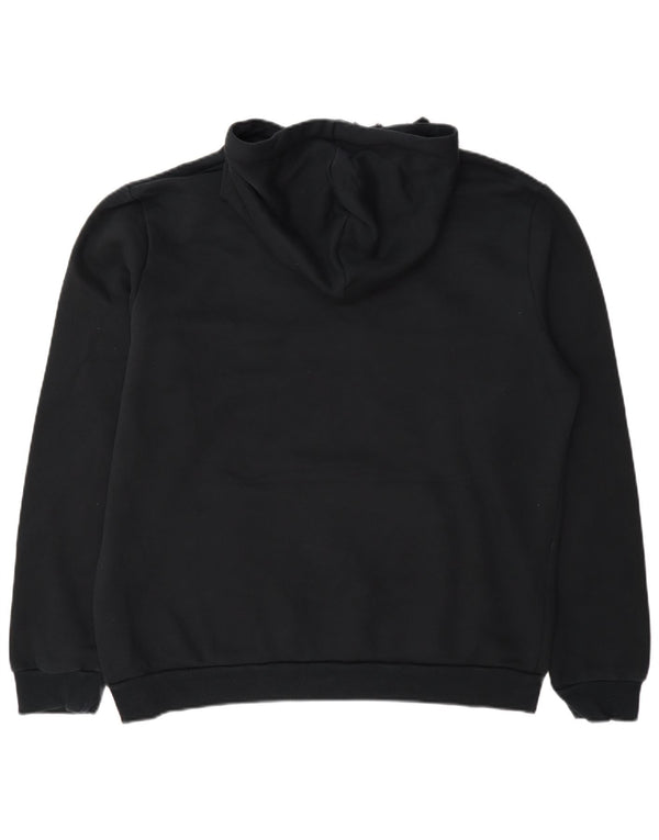 Felpa con cappuccio grafica da uomo Puma Large in cotone nero