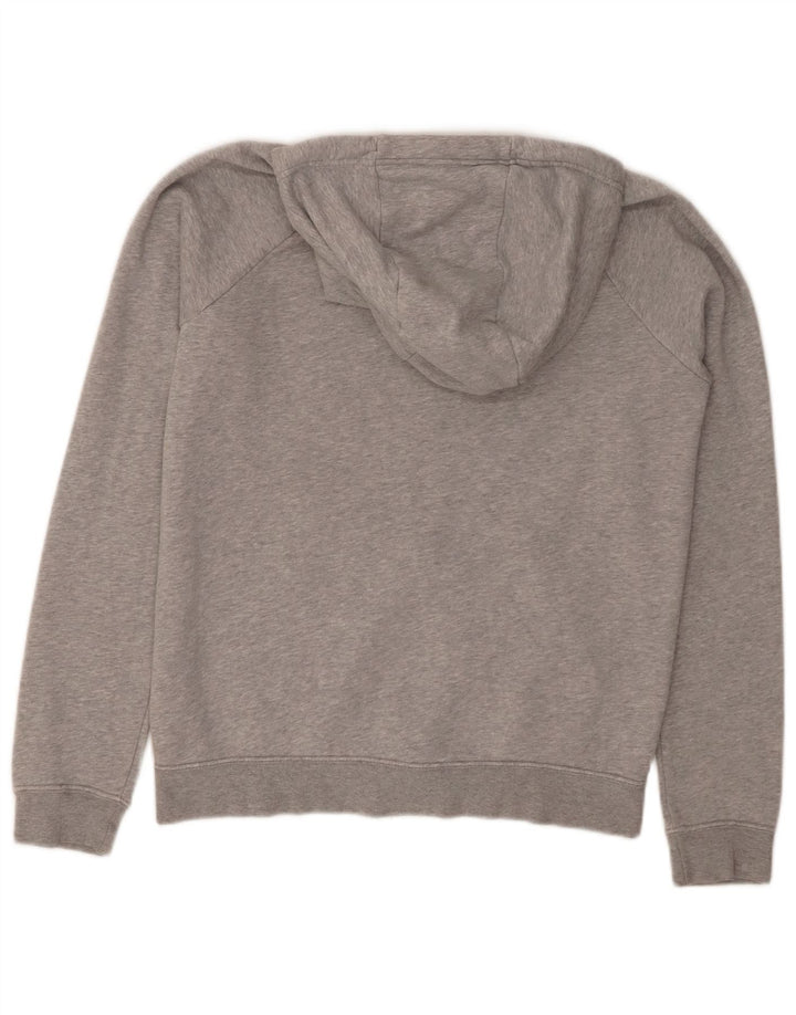 Maglione con cappuccio e zip da uomo NIKE piccolo in cotone chiazzato grigio