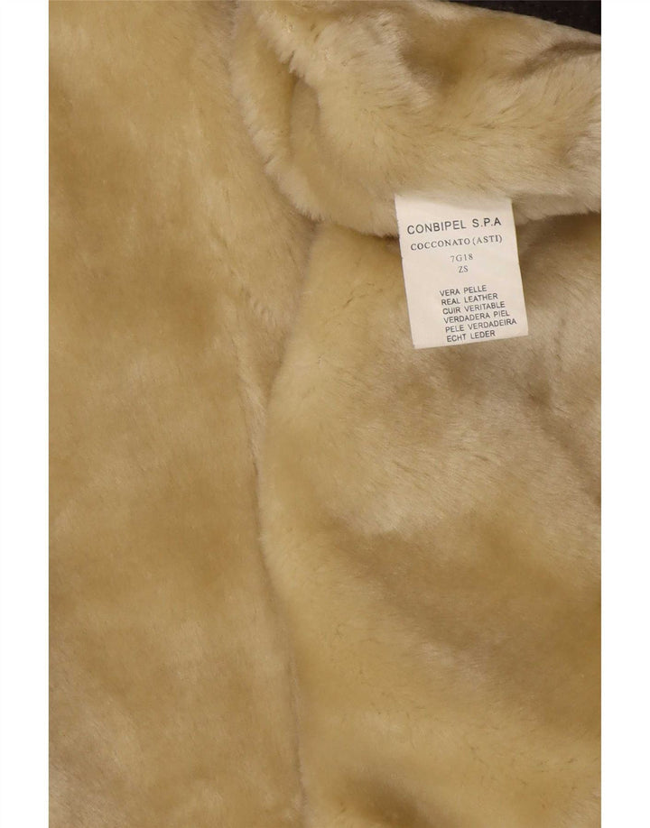 Giacca in Pelle Sherpa Uomo Conbipel IT 50 Large in Pelle Marrone