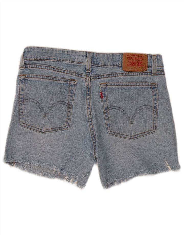 Pantaloncini di jeans super bassi Levi's da donna 518 medi W32 in cotone blu