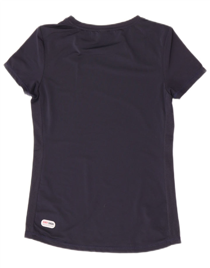 Arena Maglietta grafica da donna Top UK 10 Small Blu Navy Poliestere