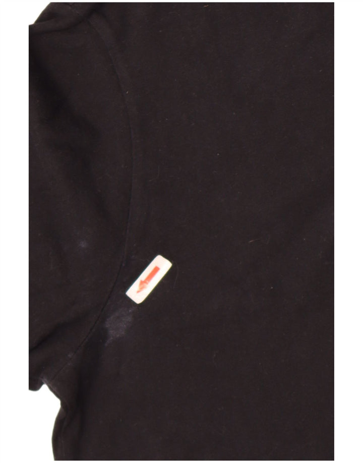 T-shirt grafica da uomo Nike Top in cotone nero medio