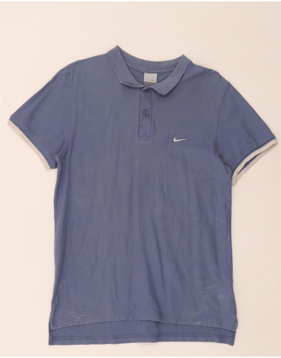 Polo Nike da uomo grande in cotone blu