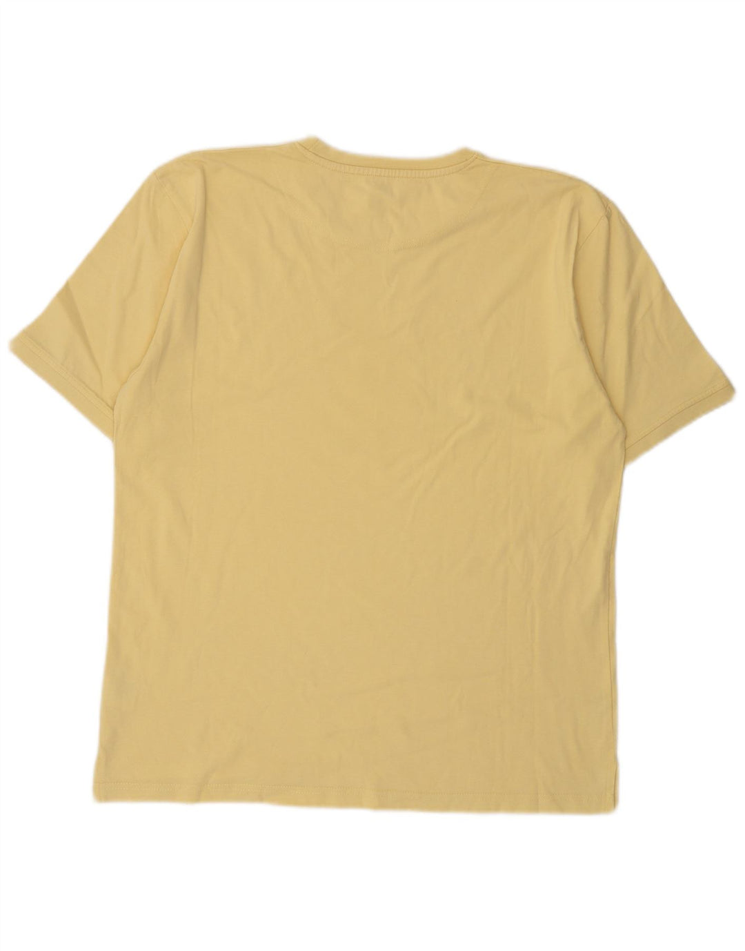 T-shirt grafica da uomo Lambretta Top grande in cotone giallo